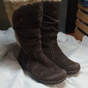 Baretraps women's brown winter boots zipper size 7